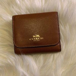 Coach rainbow compact wallet